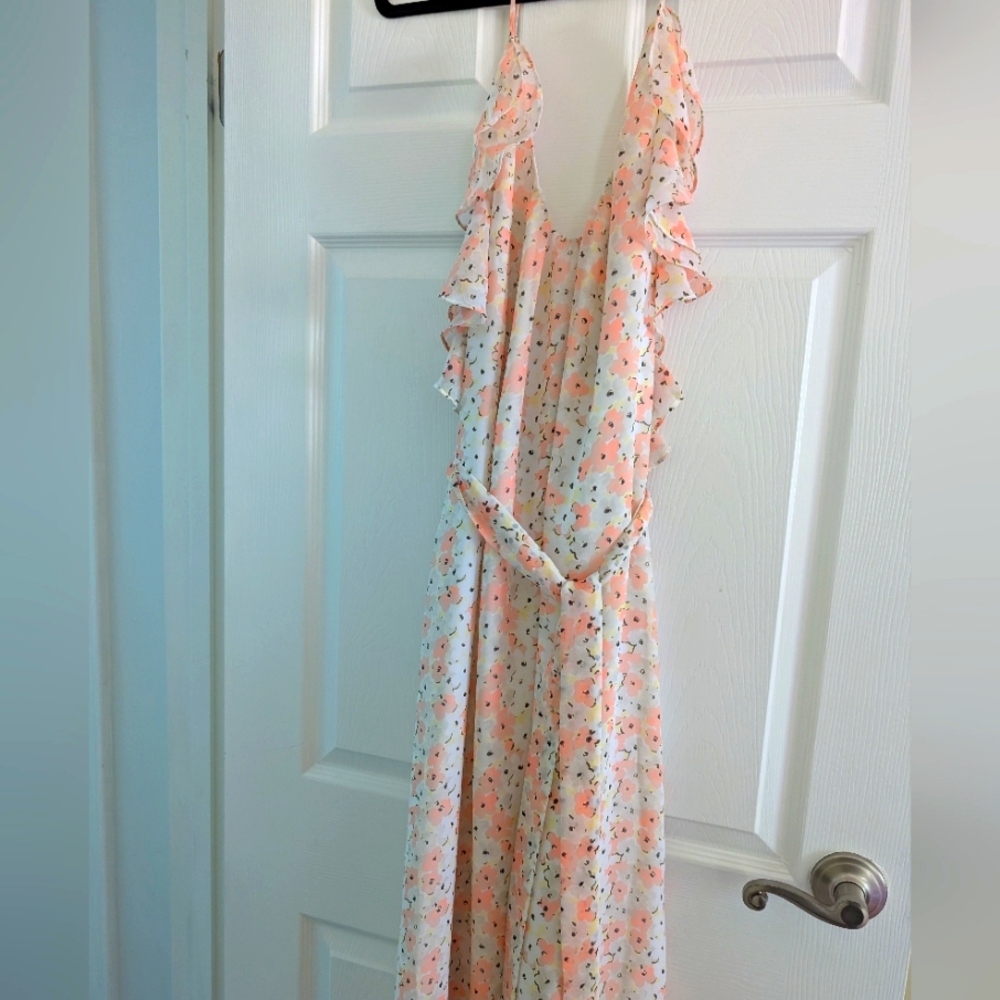 Floral Ruffle Maxi Dress
